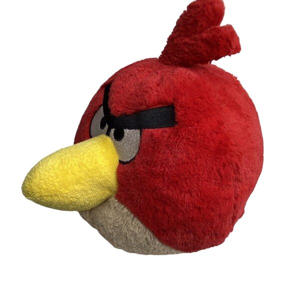 Commonwealth Angry Birds Red Bird 8" Plush Stuffed Animal 2010 Soft No Sound - Picture 2 of 7